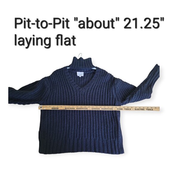 Cinq à Sept Adia Black Ribbed Turtleneck Sweater XS - Picture 4 of 9